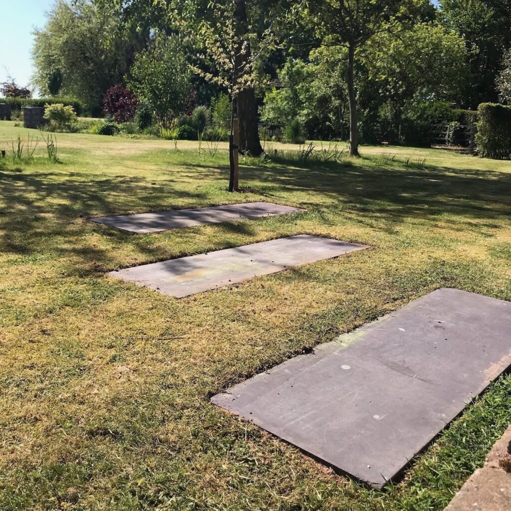 Slate stepping stones
