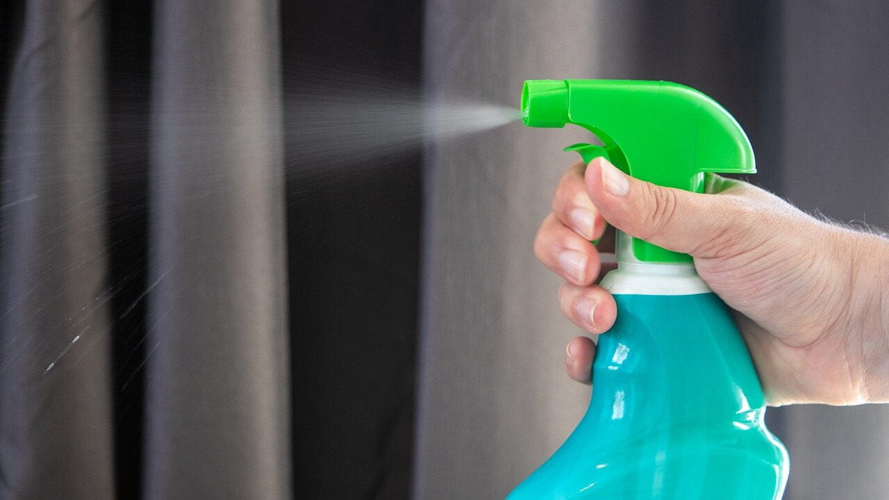 Glyphosate in a weed spray bottle