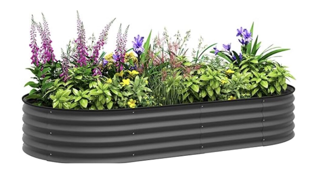 Galvanised raised beds