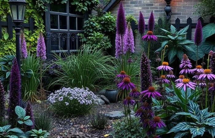 A gothic garden design