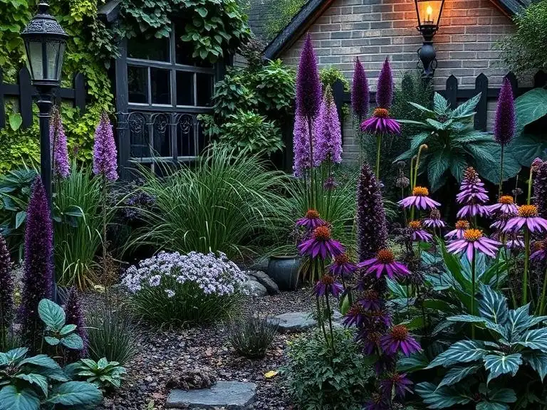 A gothic garden design