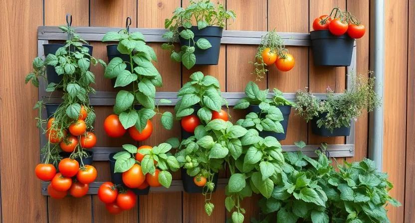 Vertical vegetable growing