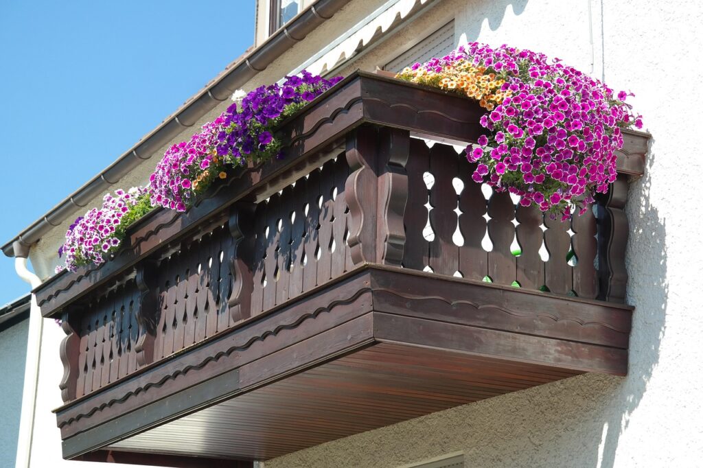 A simple balcony garden