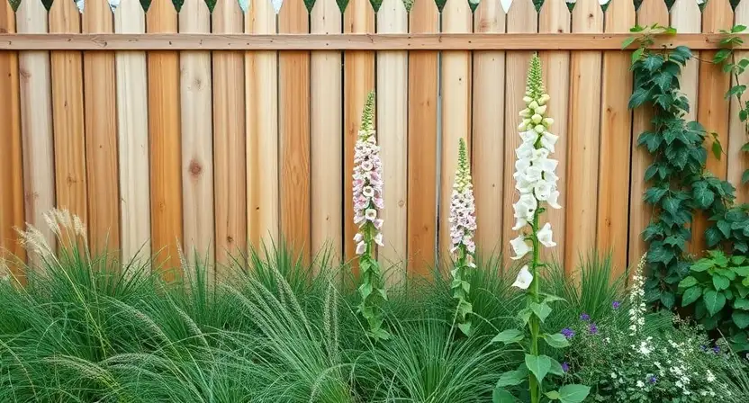 Fence line planting ideas