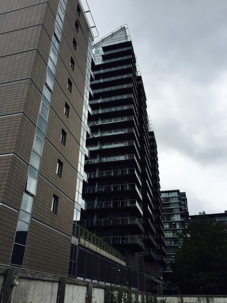 A depressing set of balconies