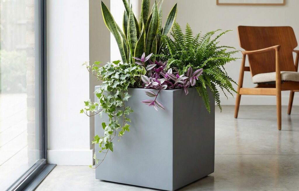 Metal planters