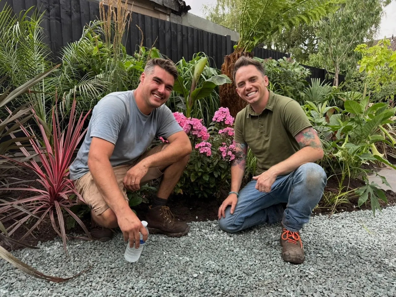 Behind the scenes on BBC Garden Rescue with Lee Burkhill and Chris Hull