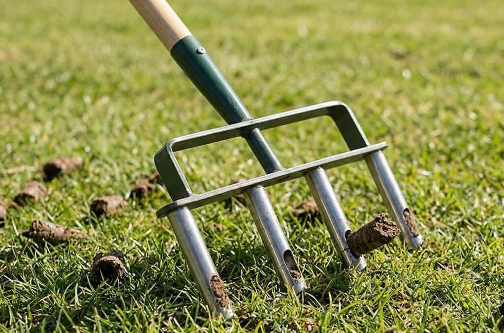 Hollow tine aerator