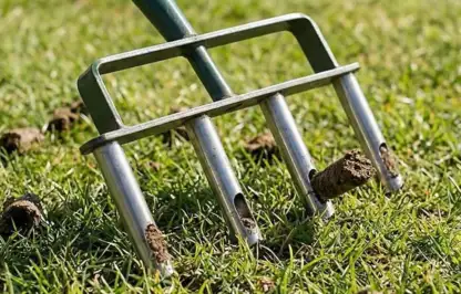 Hollow tine aerator