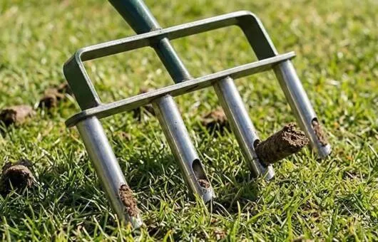Hollow tine aerator