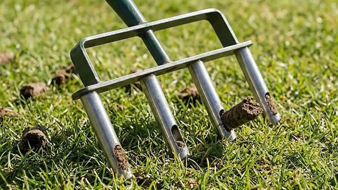 Hollow tine aerator