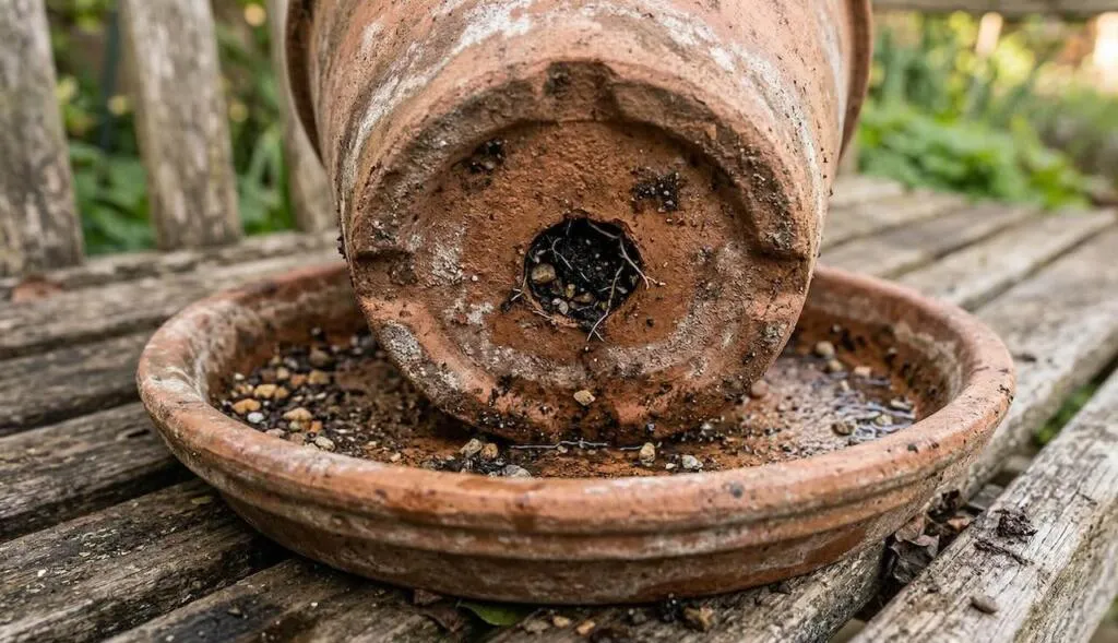 Plant pot with a saucer