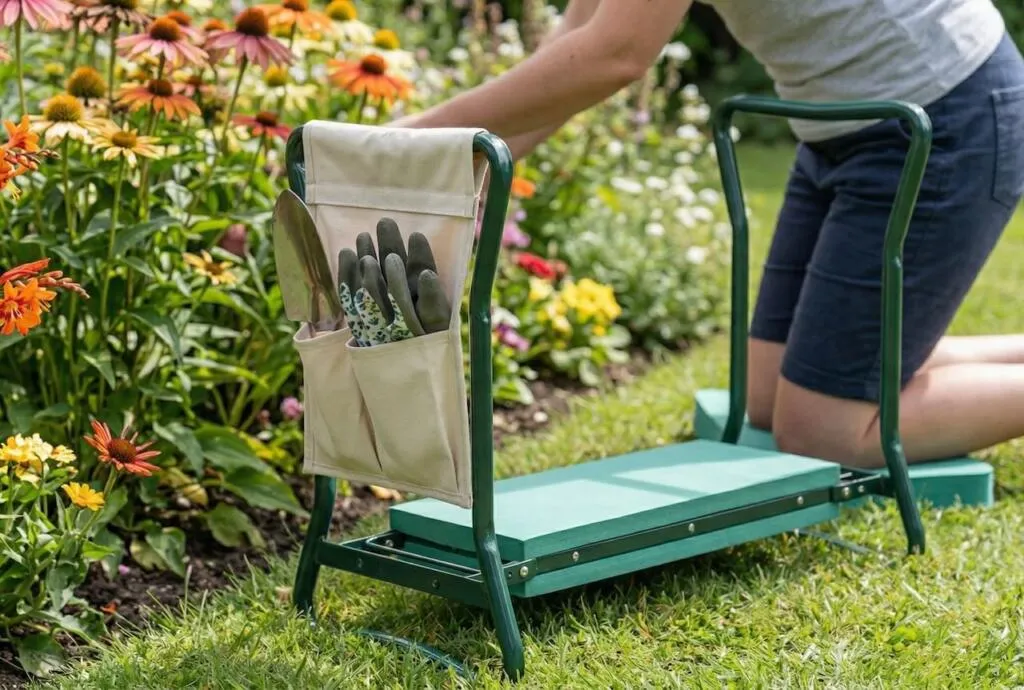 Garden kneeler and seat