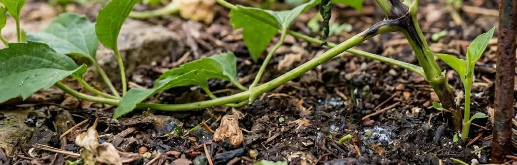 Root level clematis wilt