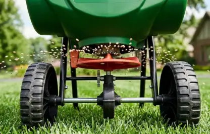A rotary spreader for lawns