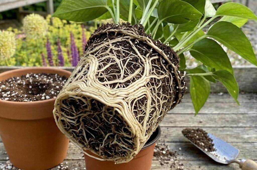 Healthy plant roots