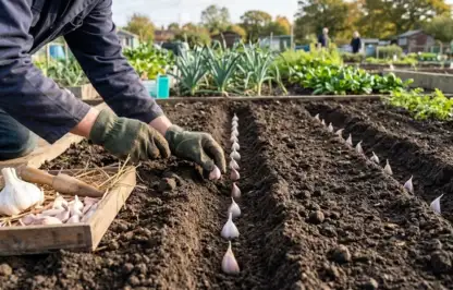 Growing garlic